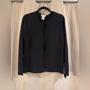 Talbots Black Knit Cardigan